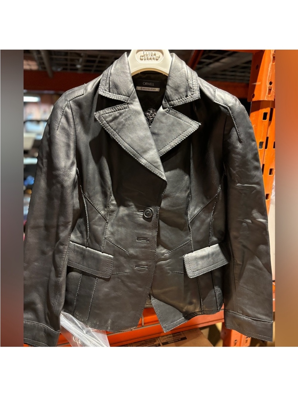 Ladies Orwell leather jacket